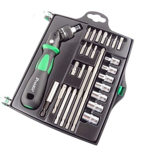 ProsKit SD-2314M - Реверсионная отвертка-трещотка с 25 сменными битами