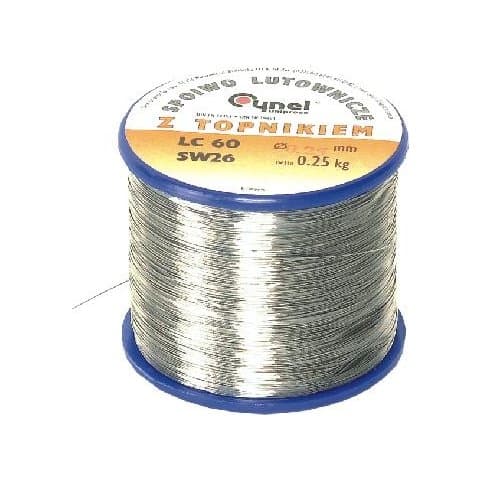 Cynel LC60-0.25/0.25 - припой sn 60%, pb 40%, 250 г, 0,25 мм