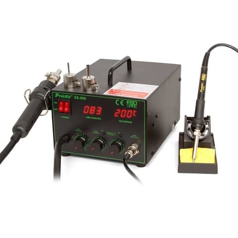 Термовоздушная паяльная станция ProsKit SS-989B | гарантия 6 мес.
