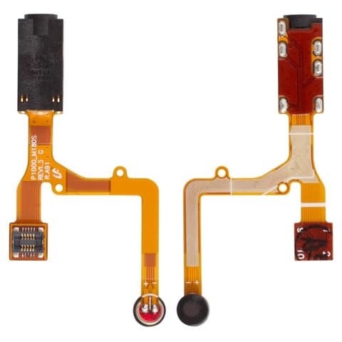 Коннектор handsfree (наушников) Samsung GT-P1000 Galaxy Tab, GT-P1010 Galaxy Tab, с микрофоном, со шлейфом, (гнездо, разъем, слот)