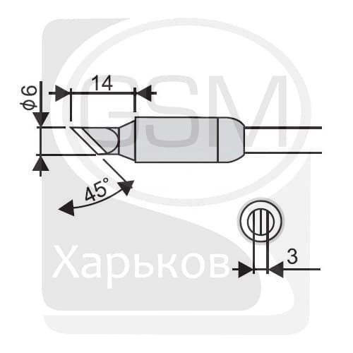 Goot RX-85HRT-6K - паяльное жало-нагреватель