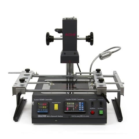 Паяльная станция инфракрасная ACHI IR6500, программируемая ИК пушка с регулируемым штативом, держателем плат, нижним подогревом | гарантия 6 мес.