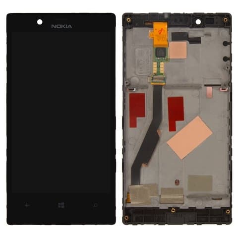Дисплей Nokia Lumia 720, чорний | з тачскріном | в передній панелі | Original (PRC) | дисплейный модуль, экран