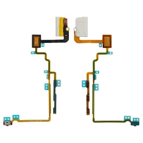 Шлейф Apple iPod Nano 7G, білий, коннектор наушников, кнопки включения, кнопок звука (регуляции громкости), боковых клавиш, Original (PRC)