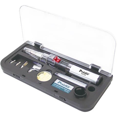 Газовый паяльник-горелка ProsKit GS-23K, с набором аксессуаров