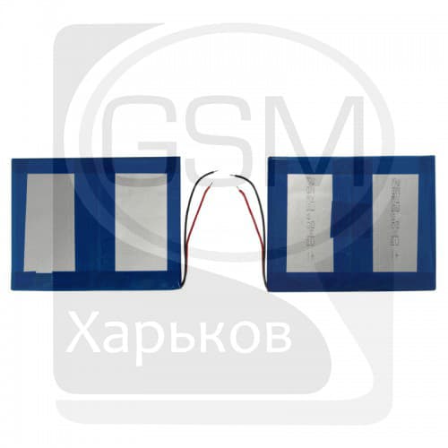 Акумулятор китайских планшетов, телефонов, універсальний, 91 x 105 x 6.0 мм, 3000 mAh, 7.4 V, | АКБ, батарея, аккумулятор
