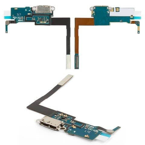 Плата зарядки Samsung SM-N9005 Galaxy Note 3, SM-N9006 Galaxy Note 3, шлейф коннектора зарядки, с микрофоном, rev 1.1