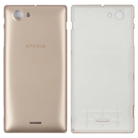Задня кришка Sony ST26i Xperia J, золотиста, Original (PRC) | корпус, задняя панель аккумулятора, АКБ, батареи