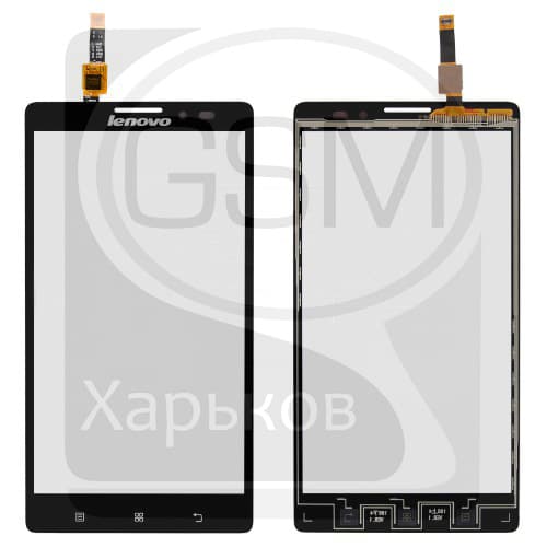 Тачскрин Lenovo K910 Vibe Z, чорний | Original (PRC) | сенсорное стекло, экран