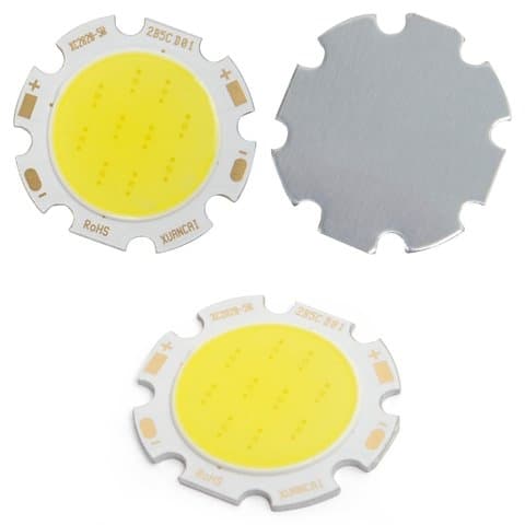 COB LED модуль 5 Вт (холодный, білий, 450 лм, 28 мм, 300 мА, 15-17 В)