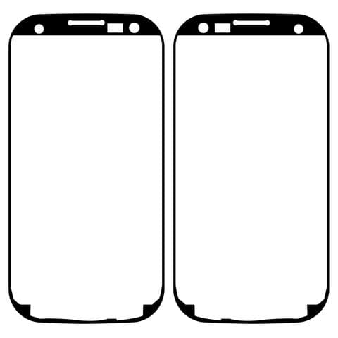 Скотч двусторонний (стикер) тачскрина Samsung GT-i9300 Galaxy S3, GT-i9305 Galaxy S3