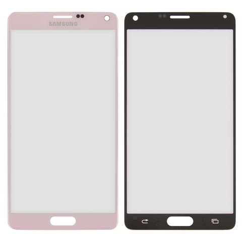 Стекло дисплея Samsung SM-N910 Galaxy Note 4, розовое | стекло тачскрина