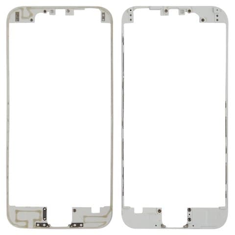 Рамка (основа) крепления дисплея Apple iPhone 6, белая, Original (PRC)