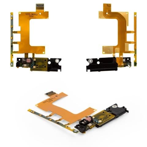 Шлейф Sony C5502 M36h Xperia ZR, C5503 M36i Xperia ZR, кнопки включения, боковых кнопок, звонка, с вибро, Original (PRC)