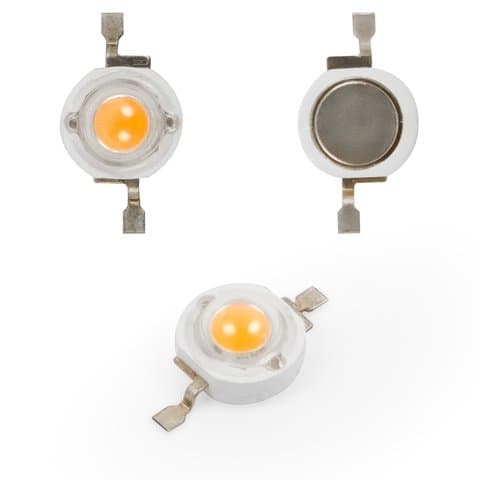 Светодиод 1 Вт (розовый, 50 лм, 430 нм, 350 мА, 3,2-3,4 В)