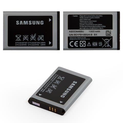 Акумулятор Samsung SGH-B100, SGH-B200, GT-B2100 Xplorer, GT-C3212 Duos, GT-C3300 Champ, GT-C5130, GT-C5212 Duos, GT-E1130, GT-E1170, GT-E1172, GT-E1182 Duos, GT-E1252, GT-E1282, GT-E1390, GT-E1410, GT-E2120, GT-E2121, GT-E2152 Duos Lite, GT-E2230, GT-E2232 Duos, GT-E2652 Champ Duos, SGH-F310 Serenata, SGH-i320, SGH-M110, AB553446BU, Original (PRC) | 3-12 міс. гарантії | АКБ, батарея, аккумулятор