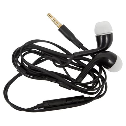 Наушники, черные, TRRS 3.5 мм