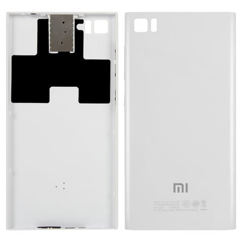 Задня кришка Xiaomi Mi 3, біла, TD-SCDMA, Original (PRC) | корпус, задняя панель аккумулятора, АКБ, батареи