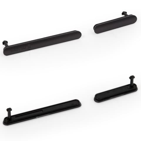 Боковая заглушка Sony D6603 Xperia Z3, D6643 Xperia Z3, D6653 Xperia Z3, черная, полный комплект, Original (PRC)