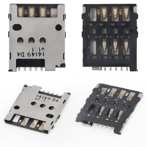 Коннектор SIM-карты Nokia Lumia 630 Dual Sim, Lumia 635, Lumia 730 Dual Sim, (гнездо, разъем, слот)