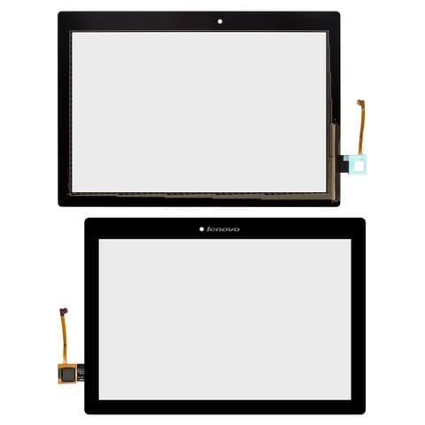 Тачскрин Lenovo Tab 2 A10-70F, Tab 2 A10-70L, чорний, Original (PRC) | 101-1947-V3, 101-1947-V6 | сенсорное стекло, экран