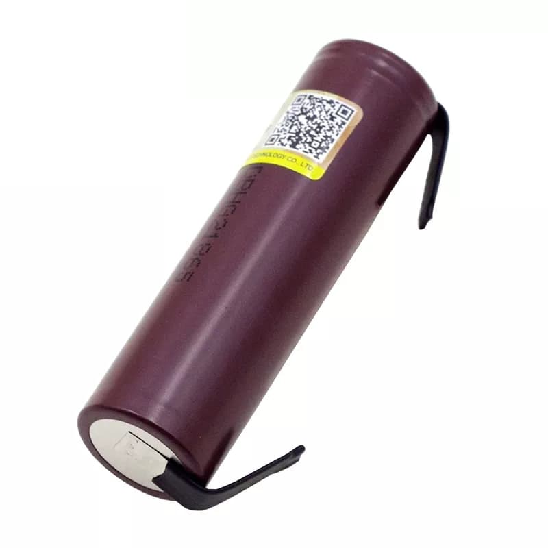 Акумулятор 18650, Liitokala, Li-ion, 3.6V, 3000 mAh, высокотоковый, 20A, HG2, с клеммами (лепестками) под пайку | АКБ, батарея, аккумулятор