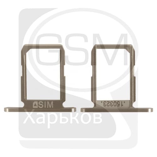 Тримач (лоток) SIM-карты Samsung SM-G920F Galaxy S6, золотистий, Original (PRC) | держатель СИМ-карты