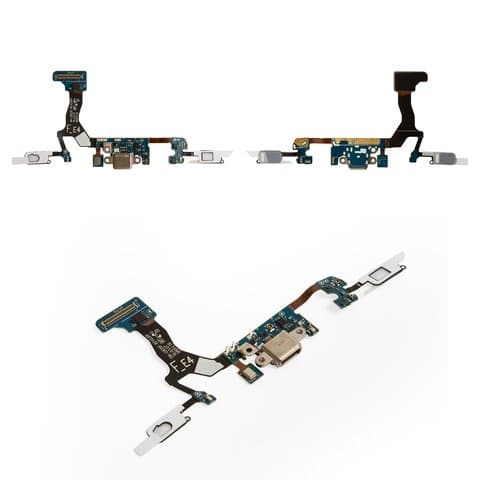 Плата зарядки Samsung SM-G935 Galaxy S7 EDGE, шлейф коннектора зарядки, с микрофоном, с сенсорными кнопками