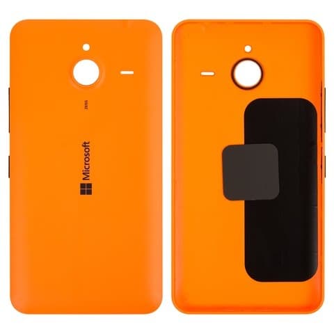 Задня кришка Microsoft (Nokia) Lumia 640 XL Dual SIM, оранжевая, с боковыми кнопками, Original (PRC) | корпус, задняя панель аккумулятора, АКБ, батареи