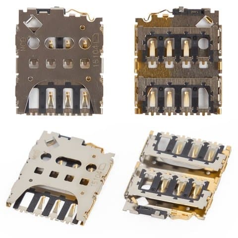 Коннектор SIM-карты китайских телефонов, универсальный, тип 6, (гнездо, разъем, слот)