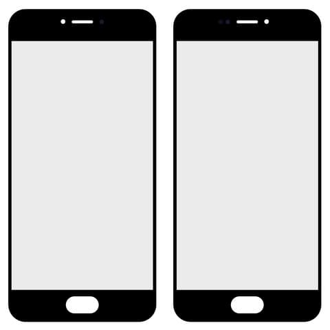 Стекло дисплея Meizu Pro 6, Pro 6s, M570H, черное | стекло тачскрина