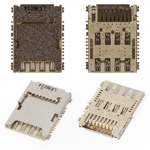 Коннектор SIM-карты Samsung SM-J510F Galaxy J5 (2016), SM-J510FN Galaxy J5 (2016), SM-J510G Galaxy J5 (2016), SM-J510M Galaxy J5 (2016), SM-J510Y Galaxy J5 (2016), (гнездо, разъем, слот)