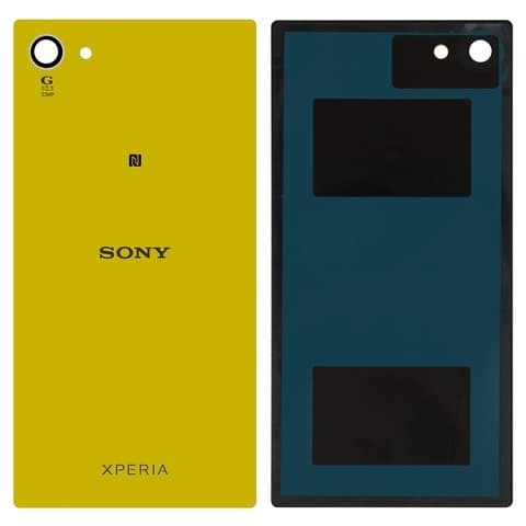 Задня кришка Sony E5803 Xperia Z5 Compact, E5823 Xperia Z5 Compact, желтая, Original (PRC) | корпус, задняя панель аккумулятора, АКБ, батареи