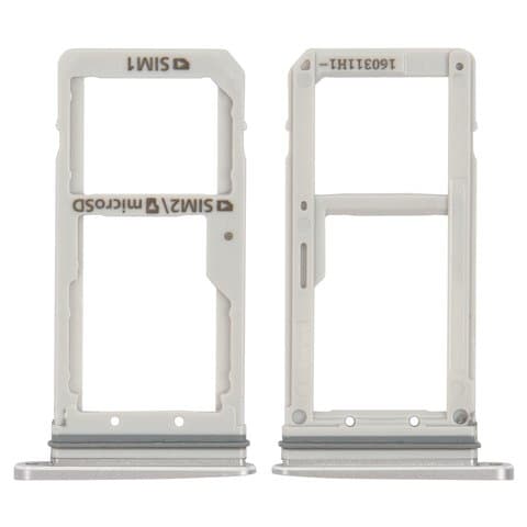 Тримач (лоток) SIM-карты Samsung SM-G930FD Galaxy S7 Duos, чорний, Original (PRC) | держатель СИМ-карты