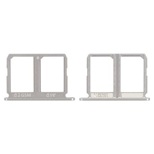 Тримач (лоток) SIM-карты Samsung SM-G920FD Galaxy S6 Duos, білий, Original (PRC) | держатель СИМ-карты