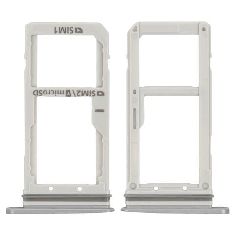 Тримач (лоток) SIM-карты Samsung SM-G935FD Galaxy S7 EDGE Duos, чорний, High Copy | держатель СИМ-карты