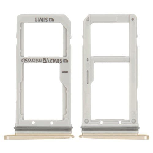 Тримач (лоток) SIM-карты Samsung SM-G935FD Galaxy S7 EDGE Duos, золотистий, High Copy | держатель СИМ-карты