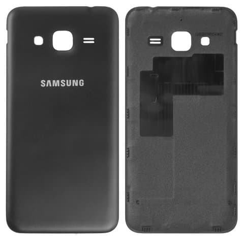 Задня кришка Samsung SM-J320 Galaxy J3 (2016), чорна, Original (PRC) | корпус, задняя панель аккумулятора, АКБ, батареи