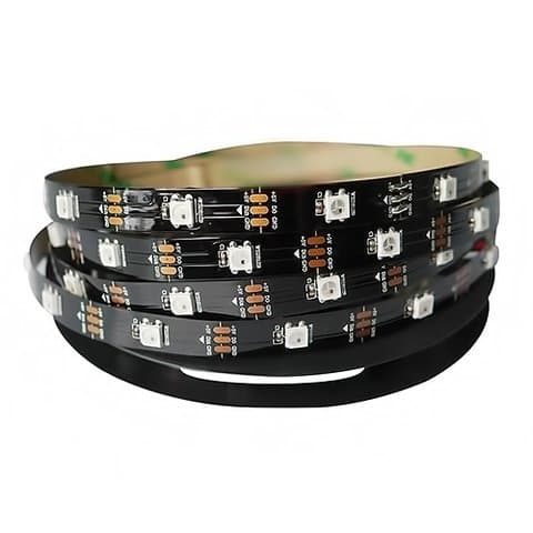 Светодиодная лента RGB SMD5050, WS2812B (c управлением, IP20, 5 В, 30 диодов/м, 5 м)