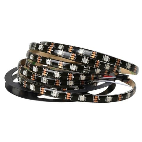 Светодиодная лента RGB SMD5050, WS2812B (c управлением, IP65, 5 В, 30 диодов/м, 5 м)