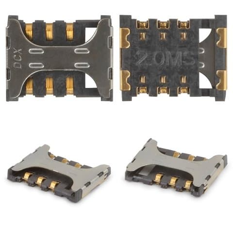 Коннектор SIM-карты Samsung SM-G355 Galaxy Core 2 Duos, SM-J100 Galaxy J1, SM-J320 Galaxy J3 (2016), SM-J400 Galaxy J4 (2018), SM-J5008 Galaxy J5 LTE, SM-J500 Galaxy J5, SM-J510 Galaxy J5 (2016), SM-J710 Galaxy J7 (2016), Sim 2