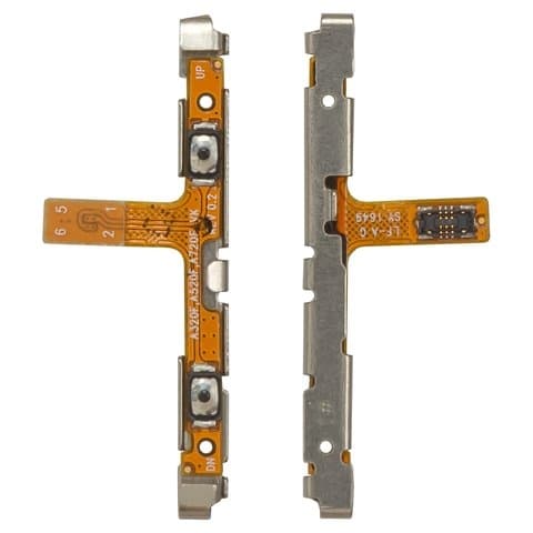 Шлейф Samsung SM-A520 Galaxy A5 (2017), SM-A720 Galaxy A7 (2017), кнопок звука (регуляции громкости), боковых клавиш, Original (PRC)