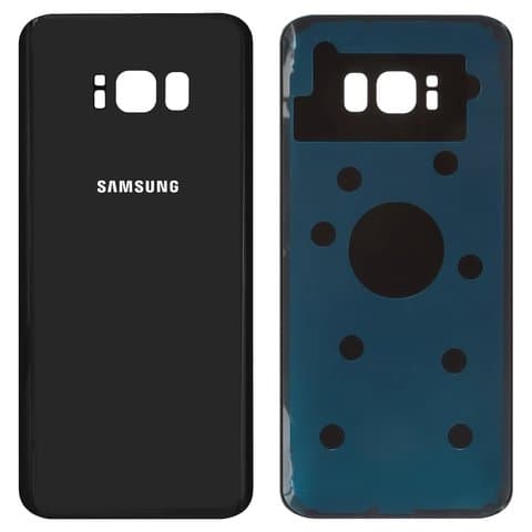 Задня кришка Samsung SM-G955 Galaxy S8 Plus, чорна, Midnight Black, Original (PRC) | корпус, задняя панель аккумулятора, АКБ, батареи