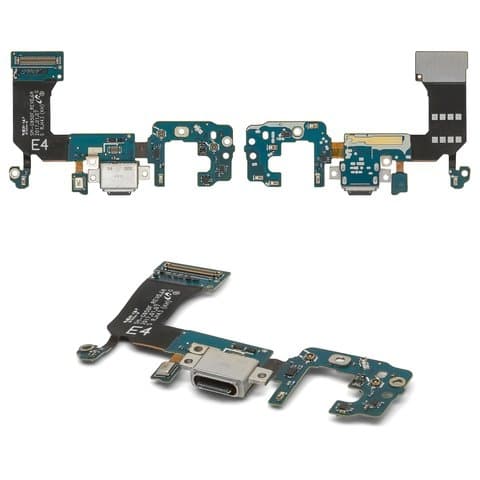 Плата зарядки Samsung SM-G950 Galaxy S8, шлейф коннектора зарядки, с микрофоном, Original (PRC)