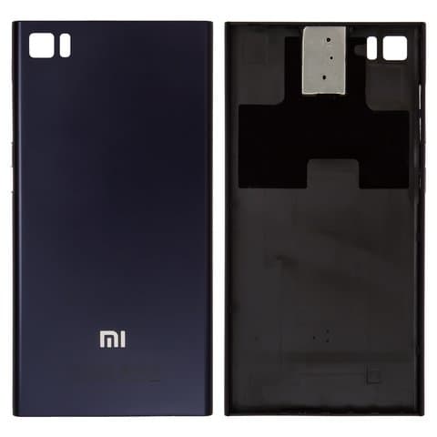 Задня кришка Xiaomi Mi 3, синя, TD-SCDMA, Original (PRC) | корпус, задняя панель аккумулятора, АКБ, батареи