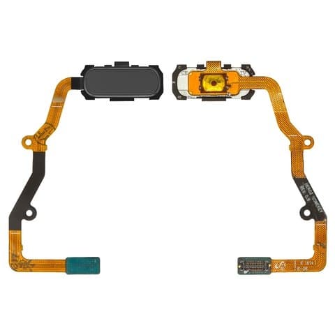 Шлейф Samsung SM-G935 Galaxy S7 EDGE, кнопки HOME (меню, со сканером отпечатка пальца (Touch ID), чорний, Original (PRC)