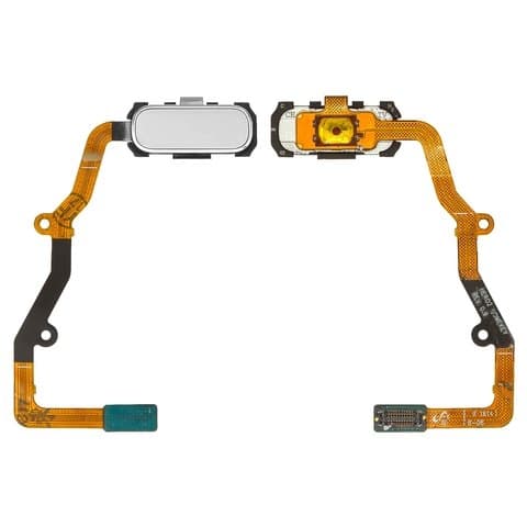 Шлейф Samsung SM-G935 Galaxy S7 EDGE, кнопки HOME (меню), со сканером отпечатка пальца (Touch ID), білий, Original (PRC)