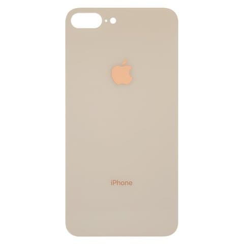 Задня кришка Apple iPhone 8 Plus, золотиста, потрібно знімати скло камери, small hole, Original (PRC) | корпус, крышка аккумулятора, АКБ, батареи