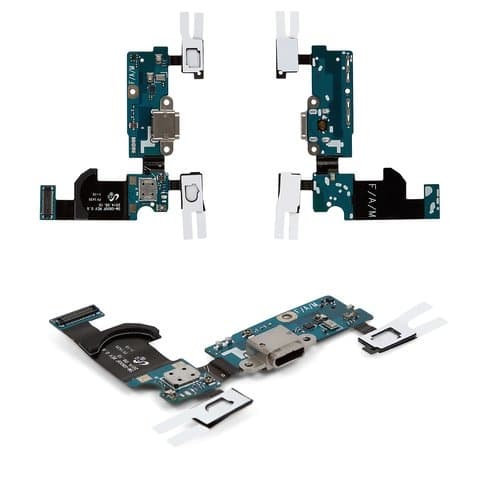 Плата зарядки Samsung SM-G800 Galaxy S5 mini, шлейф коннектора зарядки, с микрофоном, с сенсорными кнопками