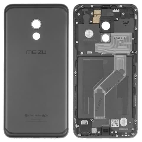 Задня кришка Meizu Pro 6, чорна, Original (PRC) | корпус, задняя панель аккумулятора, АКБ, батареи